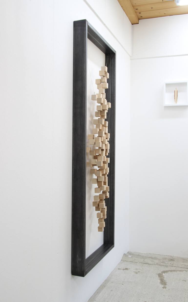 Original Cubism People Sculpture by Manfred Hellweger