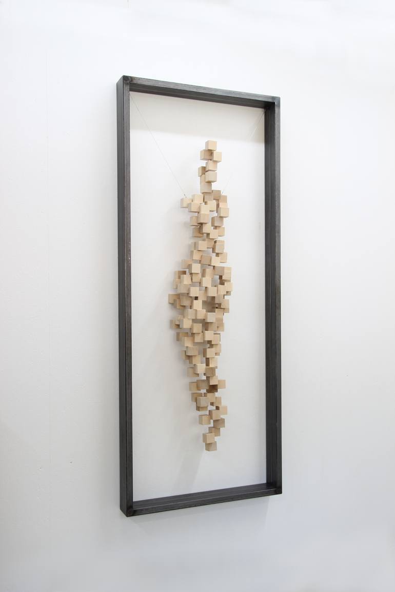 Original Cubism People Sculpture by Manfred Hellweger