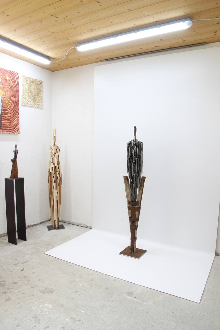 Original Contemporary Abstract Sculpture by Manfred Hellweger