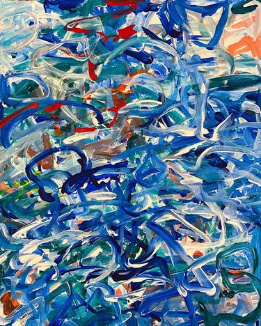 Original Abstract Expressionism Abstract Painting by Angel Ingrietta
