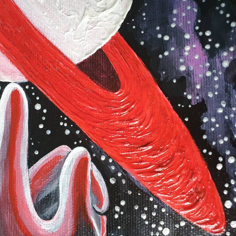 Original Fine Art Outer Space Painting by LENA VANKOVICH