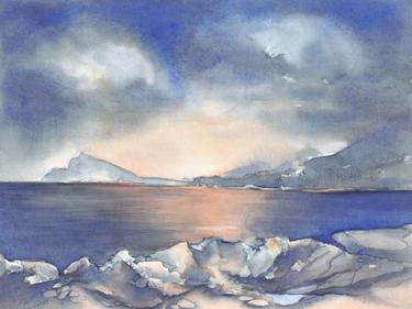 Original Abstract Landscape Painting by Adriana Mueller