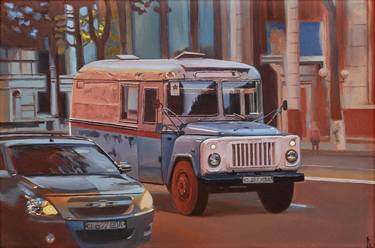 Print of Realism Car Paintings by Eugene Panov