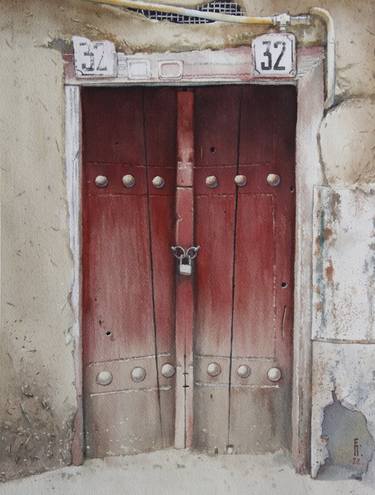 Old door. Bukhara thumb