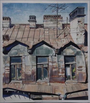 Print of Realism Architecture Paintings by Eugene Panov