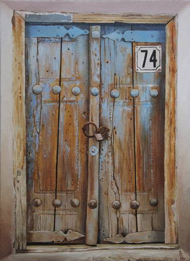 Old door in Bukhara. 74 thumb