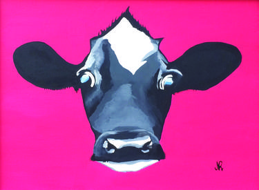 Original Cows Printmaking by Nadia Rivera