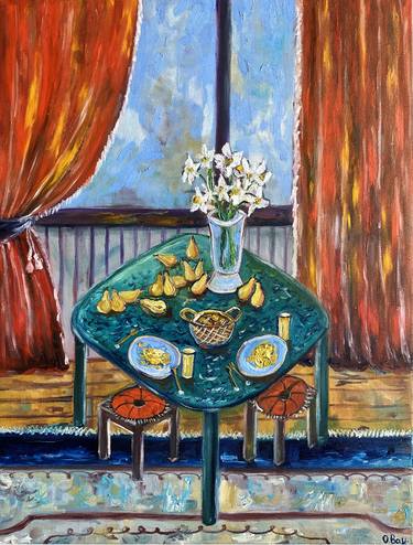 Original Impressionism Food & Drink Painting by Olesya Bay