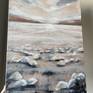 white stones and parachutes landscape