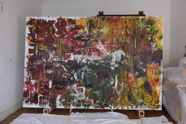 Original Abstract Expressionism Abstract Painting by Martin Ecker