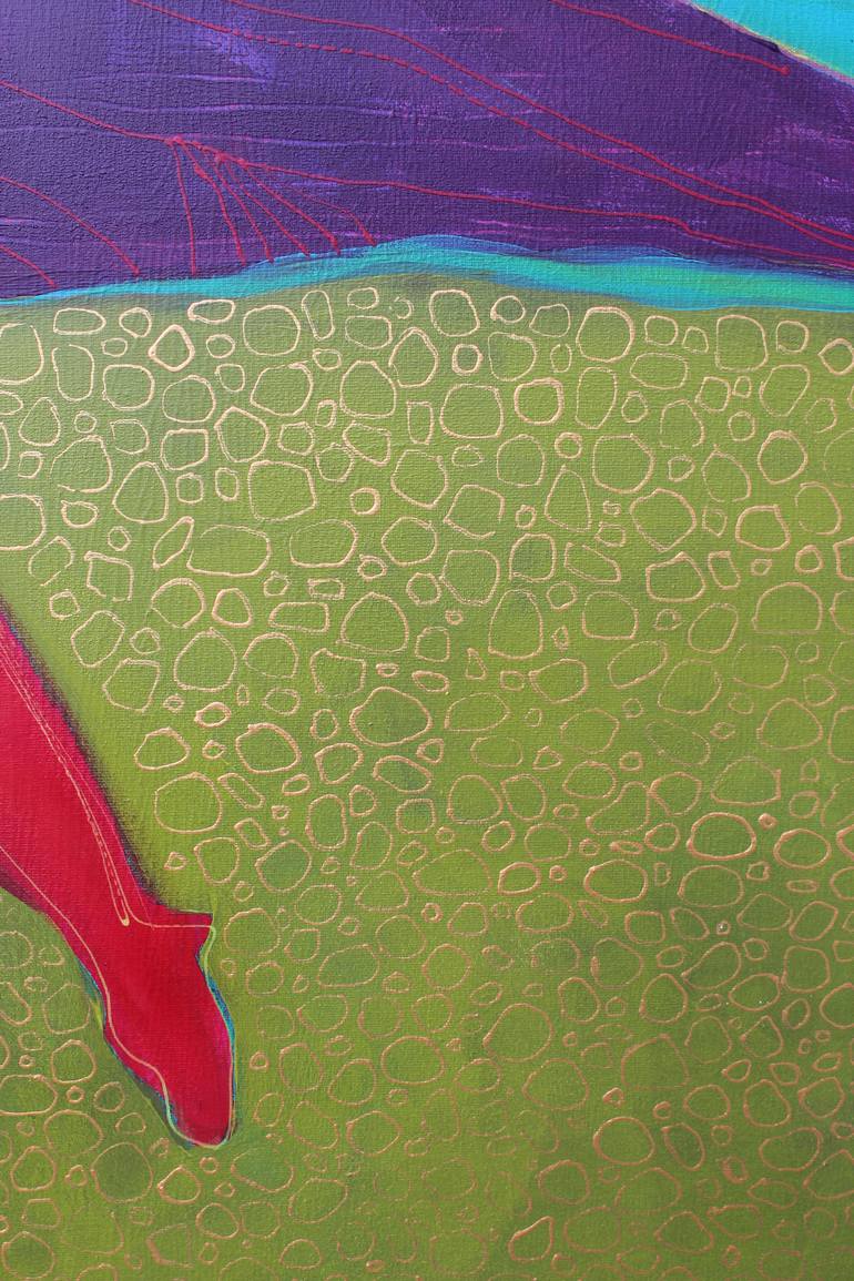 Original Expressionism Landscape Painting by Tatjana Auschew