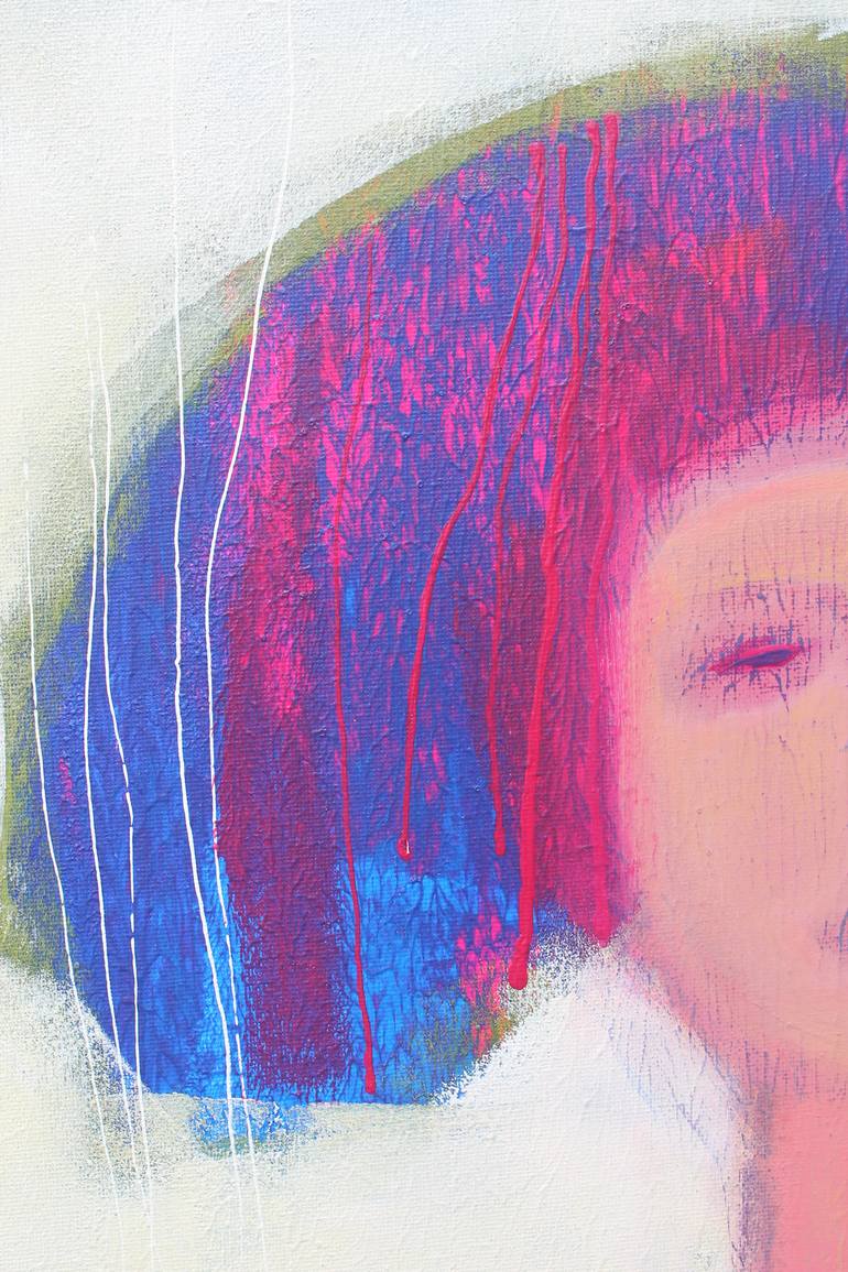 Original Expressionism Women Painting by Tatjana Auschew