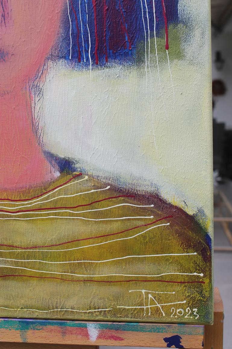 Original Expressionism Women Painting by Tatjana Auschew