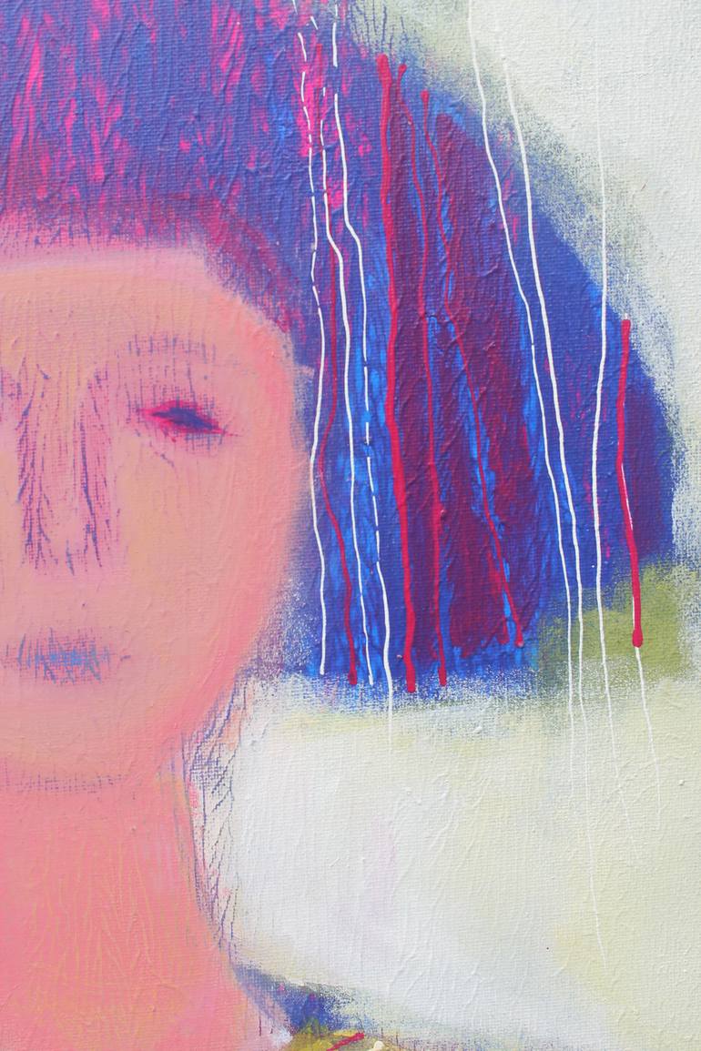 Original Expressionism Women Painting by Tatjana Auschew