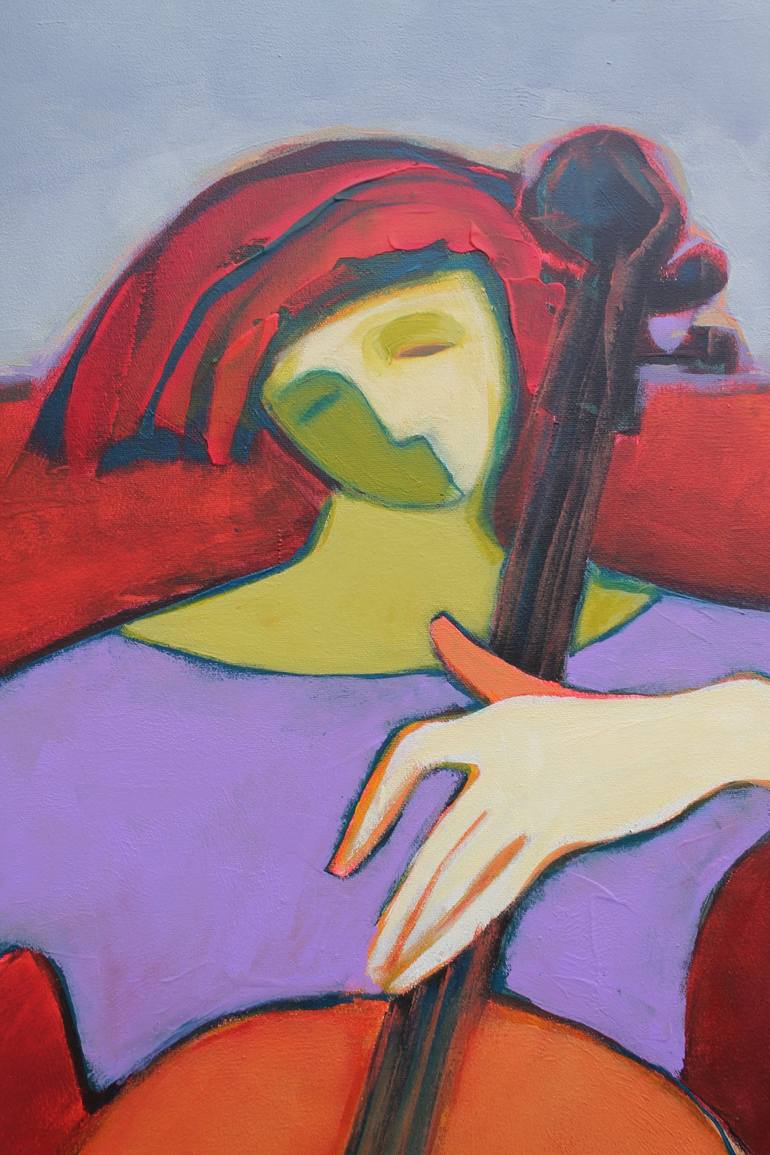 Original Expressionism Music Painting by Tatjana Auschew