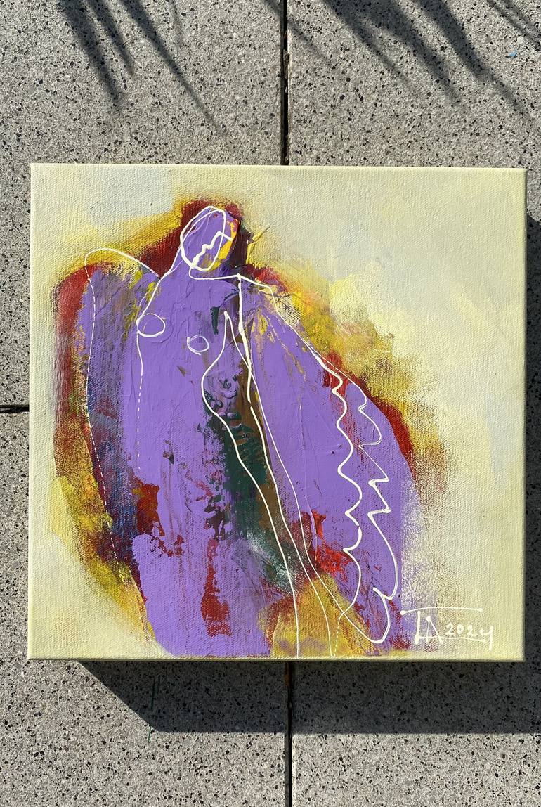 Original Expressionism Fantasy Painting by Tatjana Auschew