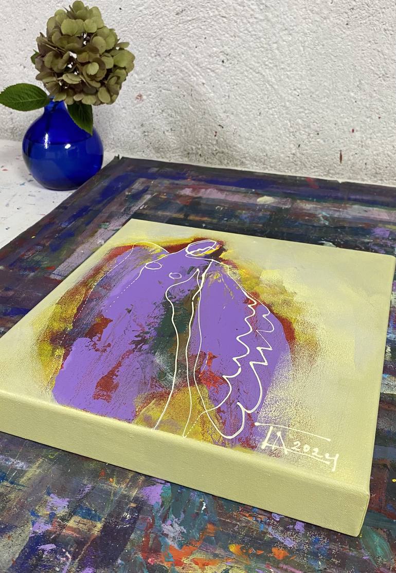 Original Expressionism Fantasy Painting by Tatjana Auschew