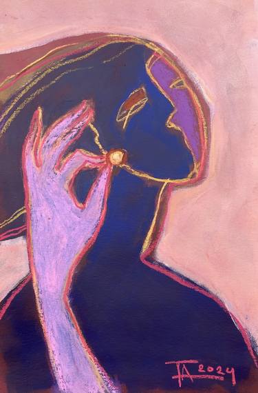 Original Contemporary Women Drawings by Tatjana Auschew