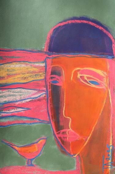 Original Contemporary Women Drawing by Tatjana Auschew