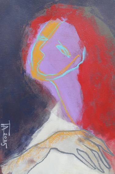 Original Contemporary Women Drawings by Tatjana Auschew