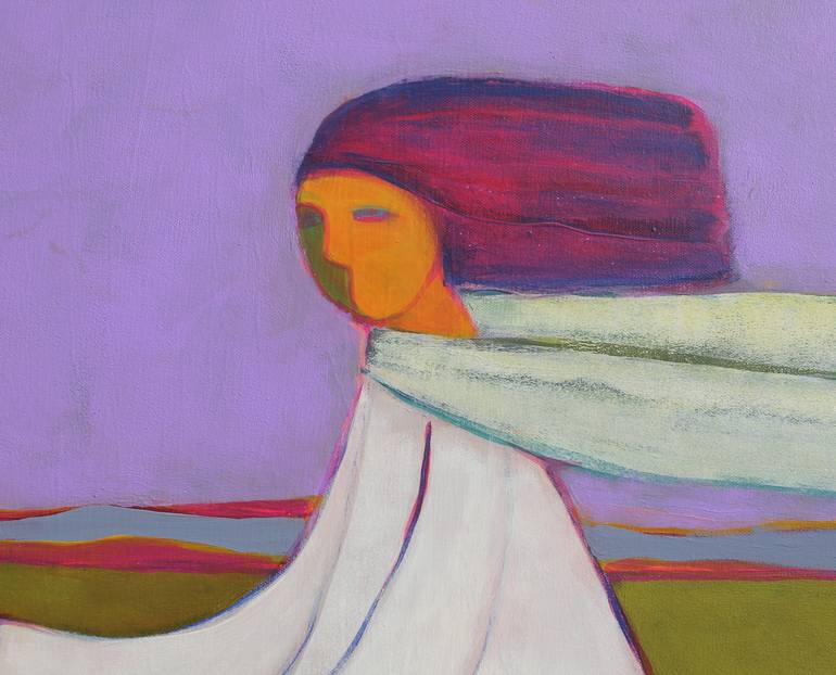 Original Expressionism Women Painting by Tatjana Auschew