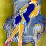 In the blue chair. by Tatjana Auschew
