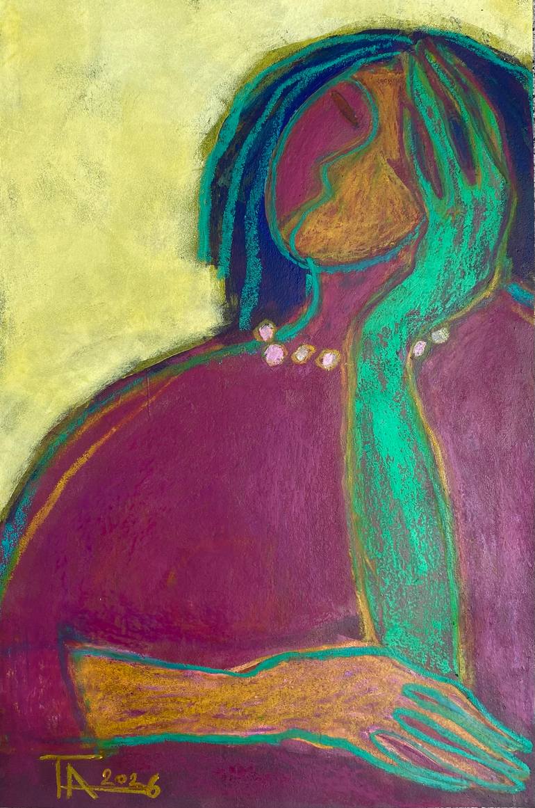 Original Contemporary Women Drawing by Tatjana Auschew