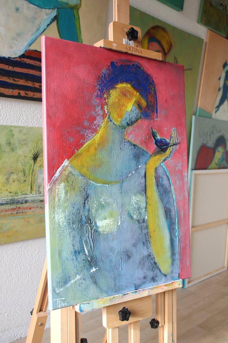 Original Figurative People Painting by Tatjana Auschew