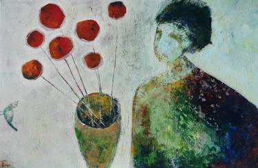 Original Abstract Women Paintings by Tatjana Auschew