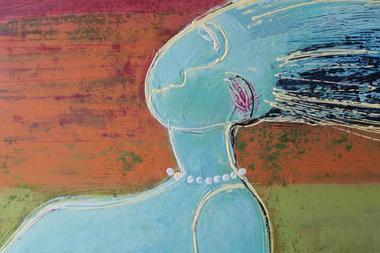 Original Figurative Women Painting by Tatjana Auschew