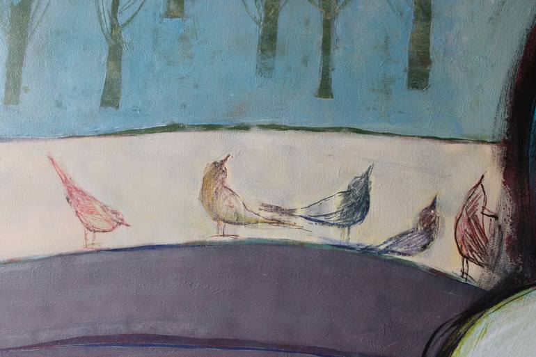 Original Expressionism Women Painting by Tatjana Auschew