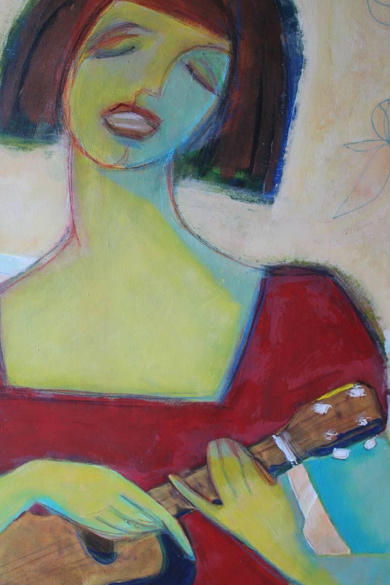 Original Figurative Women Painting by Tatjana Auschew