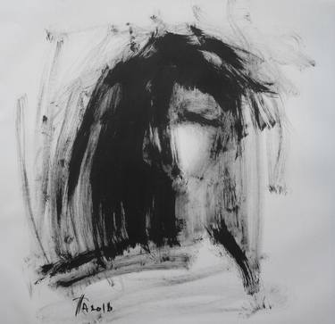 Print of Expressionism Portrait Drawings by Tatjana Auschew