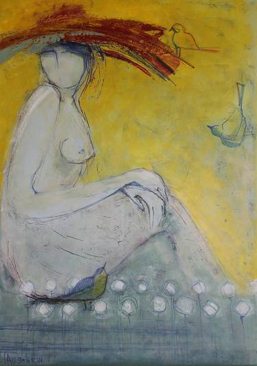 Original Figurative Nude Paintings by Tatjana Auschew