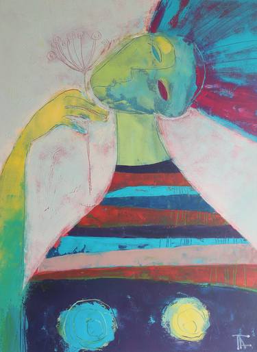 Print of Figurative Women Paintings by Tatjana Auschew