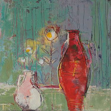 Print of Abstract Expressionism Still Life Paintings by Tatjana Auschew