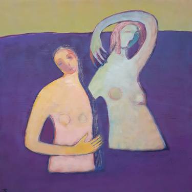 Original Figurative Women Paintings by Tatjana Auschew