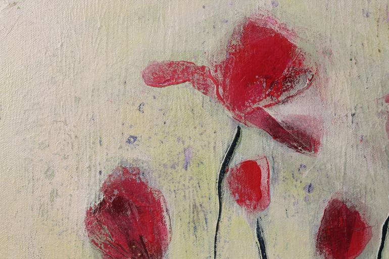 Original Fine Art Floral Painting by Tatjana Auschew