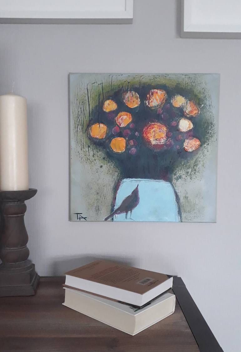 Original Floral Painting by Tatjana Auschew