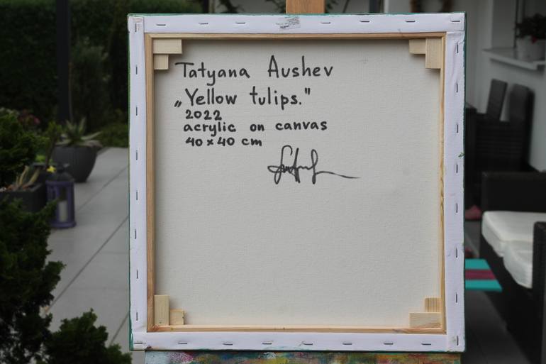 Original Expressionism Floral Painting by Tatjana Auschew