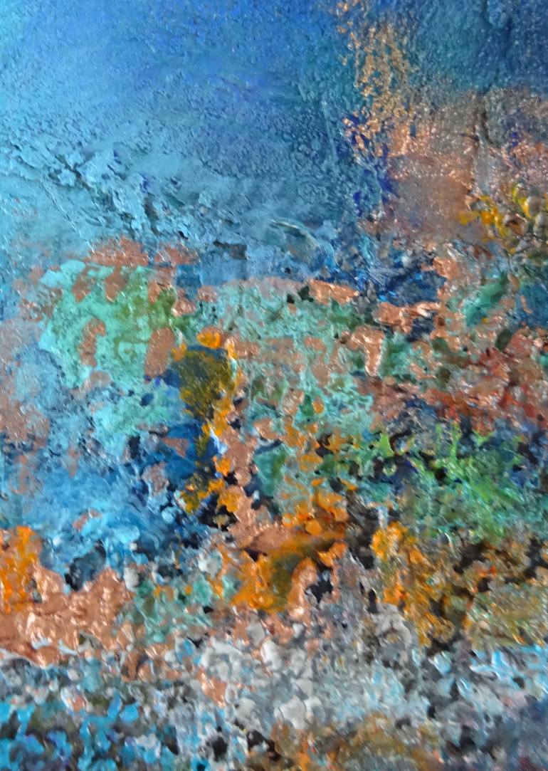 Original Abstract Expressionism Abstract Painting by Vroelant Emmanuelle