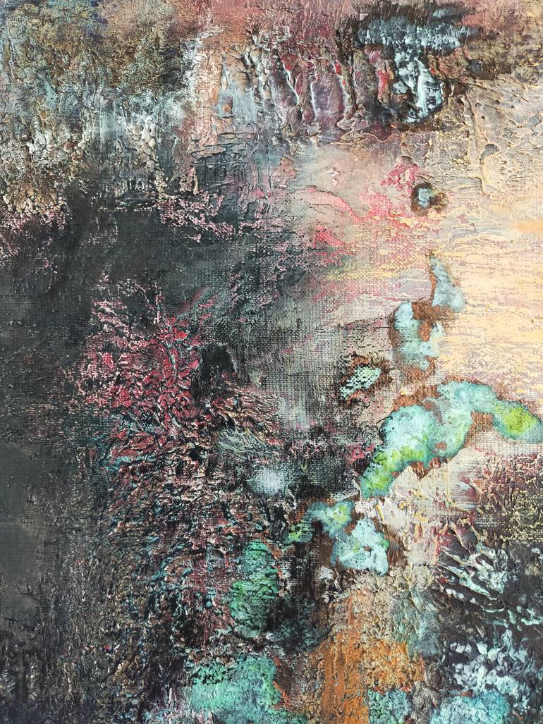 Original Abstract Expressionism Abstract Painting by Vroelant Emmanuelle