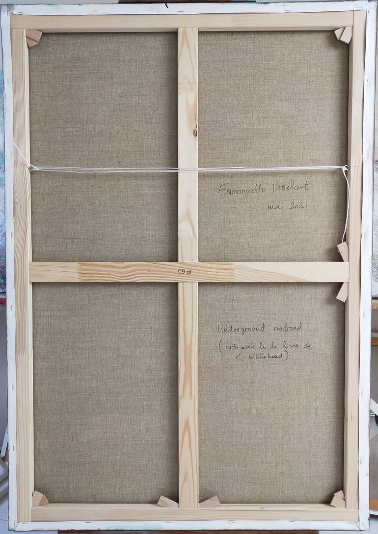 Original Abstract Expressionism Abstract Painting by Vroelant Emmanuelle