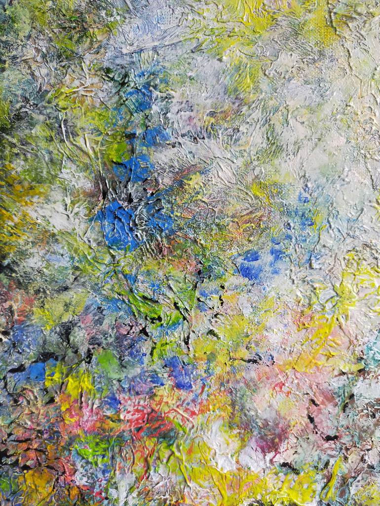 Original Abstract Expressionism Abstract Painting by Vroelant Emmanuelle