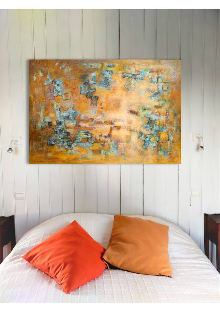 Original Abstract Expressionism Abstract Painting by Vroelant Emmanuelle