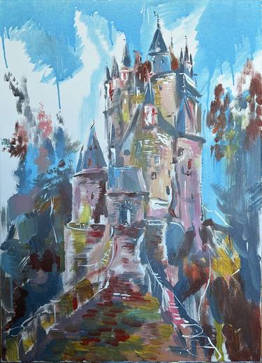Original Expressionism Architecture Paintings by Irina Shmeleva