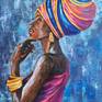 Queen Of Africa Painting By Olha Asadulaieva Saatchi Art