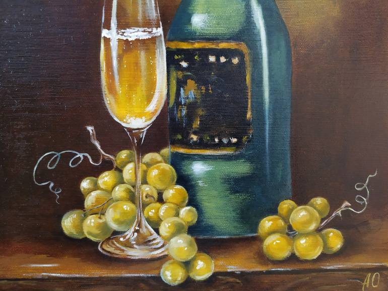 Original Expressionism Still Life Painting by Olha Asadulaieva