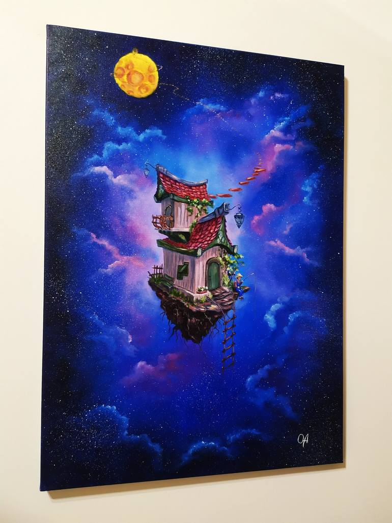 Original Modern Fantasy Painting by Olha Asadulaieva