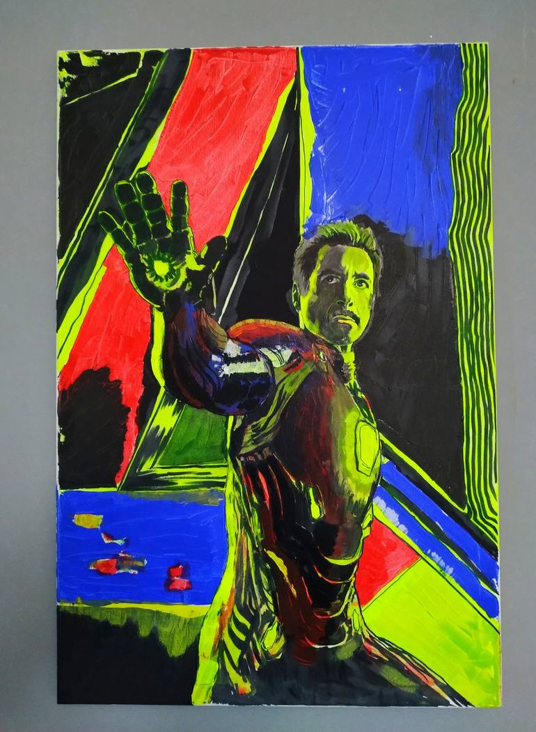 Original Pop Art Cinema Painting by Carlo Spampinato